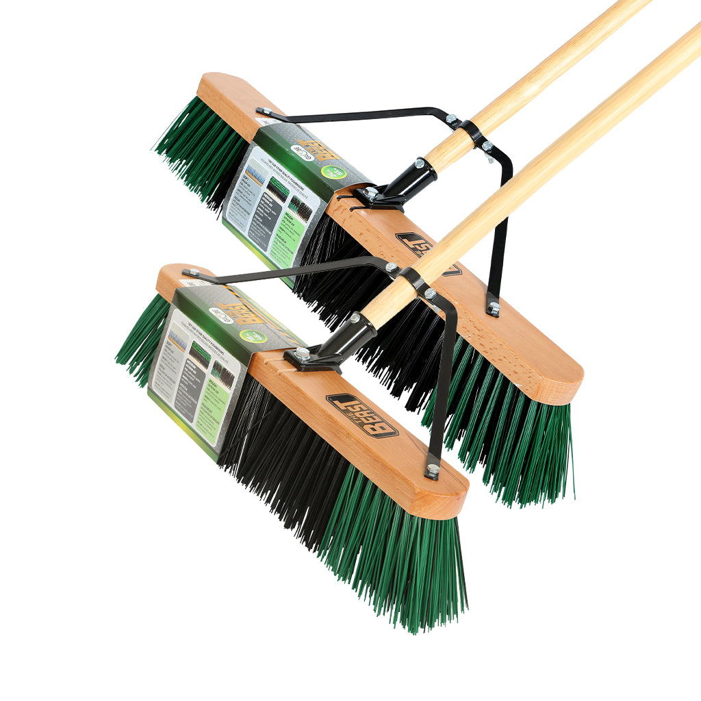 The Beast™ Assembled Wood Block Contractor Push Brooms