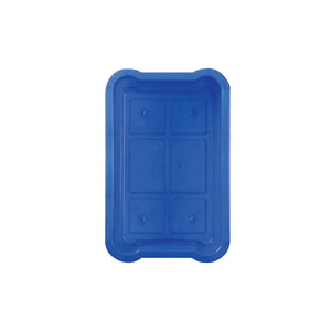 Bac de recyclage bleu sous le bureau blue large rectangular recyclables bin lid, Blue Under Desk Recycling Bin, SIZE, 5 Gallon, WASTE, DESKSIDE CONTAINERS, 9305