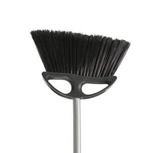 10 Inch Lobby Angle Broom angled brush head with black brissels and metal handle, 10 Inch Lobby Angle Broom, FLOOR CLEANING, ANGLE BROOMS, 3032