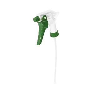 Heavy-Duty Trigger Sprayer green spray trigger and bottle next accent with white body, Heavy-Duty Trigger Sprayer, SIZE, 9.25 Inch Tube With 32Oz Bottle, COLOR, Green, GENERAL CLEANING, TRIGGERS PUMPS & BOTTLES & CAPS, Best Seller, COVID ESSENTIALS, 3563