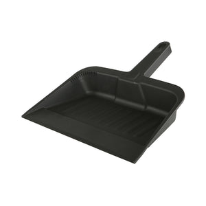 Pelle à poussière en plastique black dustpan, Plastic Dust Pan, SIZE, 12 Inch, FLOOR CLEANING, DUST PANS, 3005