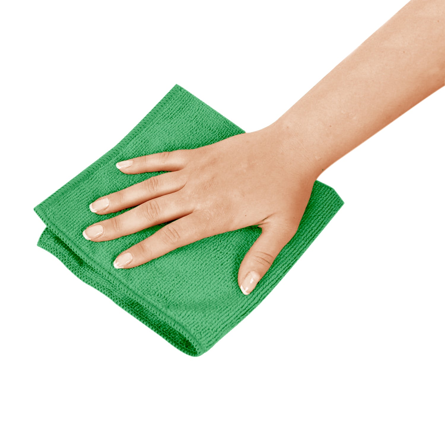 Microfiber cloth 16 x 16 green for general cleaning - MDI