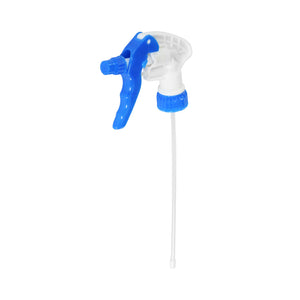Trigger Sprayer blue spray trigger and bottle next accent with white body, Trigger Sprayer, SIZE, 9.25 Inch Tube With 32Oz Bottle, COLOR, Blue, GENERAL CLEANING, TRIGGERS PUMPS & BOTTLES & CAPS, COVID ESSENTIALS, 3558B
