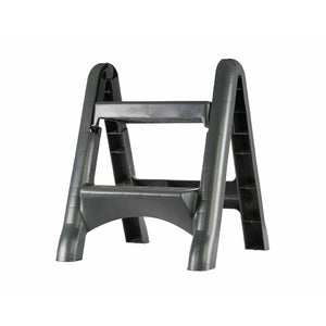 Escabeau pliant - 2 marches oblique view grey 2 step stool, Folding Step Stool - 2 Step, SAFETY, STEP STOOLS, NEW, 5251