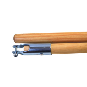 Manche de vadrouille détachable de 60 pouces Breakaway Dust Mop Frame with wooden handle, 60 Inch Breakaway Dust Mop Handle, RELATED, Wood Handle, FLOOR CLEANING, DUST MOP HARDWARE, 3408