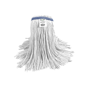 Syn-Pro® Synthetic Narrow Band Wet White Cut End Mop mop with synthetic thread strands 16oz, Syn-Pro® Synthetic Narrow Band Wet White Cut End Mop, SIZE, 16 Oz, FLOOR CLEANING, WET MOPS, Best Seller, 3086