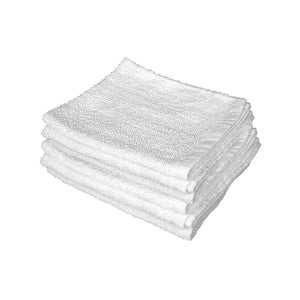 14 Inch X 17 Inch Terry Cloth, 28 Oz white terry towel stack, 16 Inch X 16 Inch Terry Cloth, 28 Oz, Package, 10 Lb Box Of 60 Cloths, GENERAL CLEANING, TERRY TOWELS & RAGS, 3190, 3191