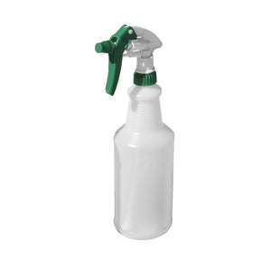 Pulvérisateur Set Bouteilles Avec Graduations green spray trigger and bottle next accent with white body and bottle with measuremnts, Sprayer Set Bottles With Graduations, SIZE, 9.25 Inch Tube With 32Oz Bottle / Heavy Duty, COLOR, Green, GENERAL CLEANING, TRIGGERS PUMPS & BOTTLES & CAPS, COVID ESSENTIALS, 3567