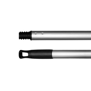 Mango de metal con punta roscada de plástico resistente. Metal Handle With Heavy Duty Plastic Threaded Tip, SIZE, 48 Inch X 1 5/16Th Inch, COLOR, Silver, FLOOR CLEANING, HANDLES, 4216HDL, 4078
