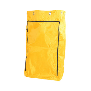 Vinyl Replacement Bag With Zipper yellow Vinyl Bag With black Zipper and 6 grommets, Vinyl Replacement Bag With Zipper, SIZE, 8 Grommet For Large Heavy Duty Premium Cart, GENERAL CLEANING, CARTS, 3002P