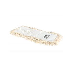 Tête de vadrouille à poussière en coton static cling dust mop close up 18inch x 5inch natural tie-on, Cotton Tie-On Dust Mop Head, SIZE, 18 Inch X 5 Inch, FLOOR CLEANING, DUST MOPS, 3550
