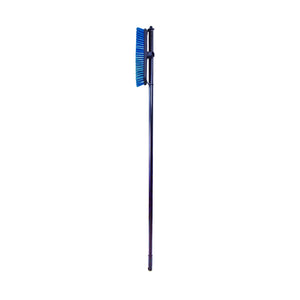 Floor And Deck Scrub Brushes With Metal Handle side brush with black handle and blue brissels, Floor And Deck Scrub Brushes With Metal Handle, SIZE, 12 Inch Brush With 54 Inch / Side Clipped Handle, FLOOR CLEANING, DECK BRUSHES, 4212