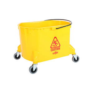 40 Qt Buckets yellow rectangular oval bucket with black handle and 4 wheels, 40 Qt Bucket, COLOR, Yellow, FLOOR CLEANING, BUCKETS & WRINGERS, 3076Y