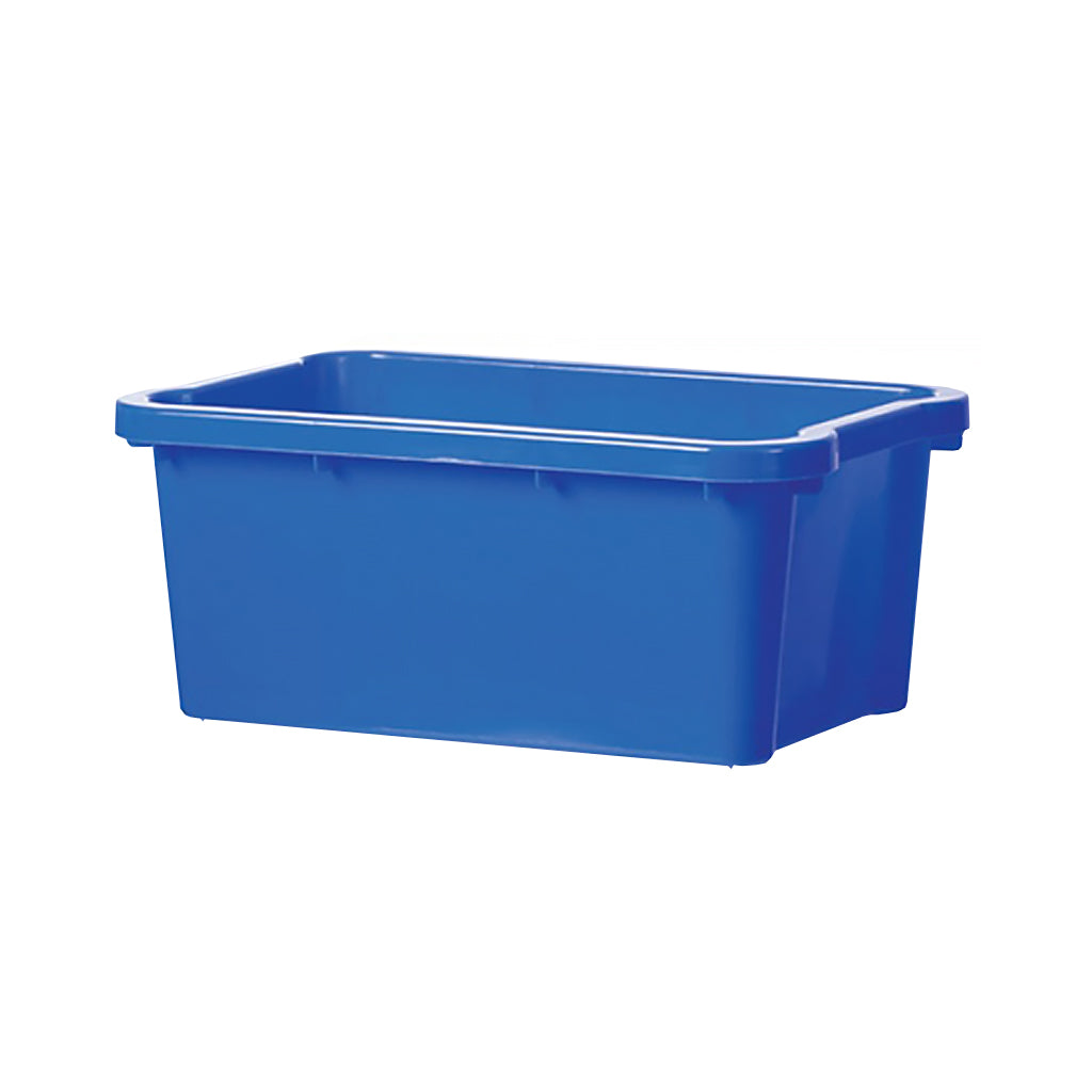 Bac de recyclage bleu sous le bureau – Globe Commercial Products