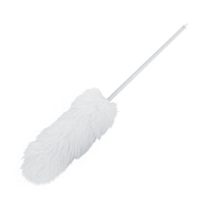 Plumeaux en laine d'agneau de 28 pouces white duster with white handle, 28 Inch Lambswool Dusters, GENERAL CLEANING, DUSTERS, 4025