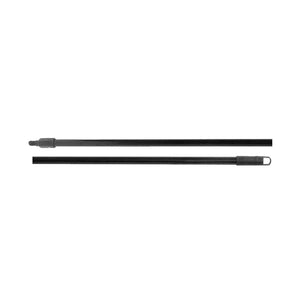 Poignée en métal avec embout fileté en plastique robuste black sturdy heavy duty mop handle with screw tip, Metal Handle With Heavy Duty Plastic Threaded Tip, SIZE, 60 Inch X 1 5/16Th Inch, COLOR, Black, FLOOR CLEANING, HANDLES, 4078