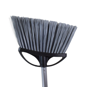 Balai à grand angle de 12 pouces avec manche en métal de 48 pouces angled brush head with black brissels and metal handle, Angle Broom Wtih 48 Inch Metal Handle, SIZE, Large 12 Inch, FLOOR CLEANING, ANGLE BROOMS, Best Seller, 4011