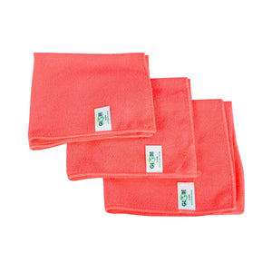 Chiffons en microfibre 16 pouces x 16 pouces 240 g/m² red 3 stack of cleaning cloths, 16 Inch X 16 Inch 240 Gsm Microfiber Cloths, COLOR, Red, Package, 20 Packs of 10, MICROFIBER, CLOTHS, Best Seller, COVID ESSENTIALS, 3130R
