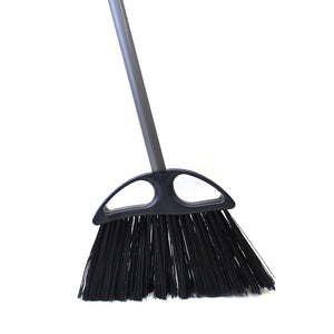 Balai à très grand angle de 13 pouces avec manche en métal de 48 pouces angled brush head with black brissels and metal handle, Angle Broom Wtih 48 Inch Metal Handle, SIZE, Extra Wide 13 Inch, FLOOR CLEANING, ANGLE BROOMS, 4012