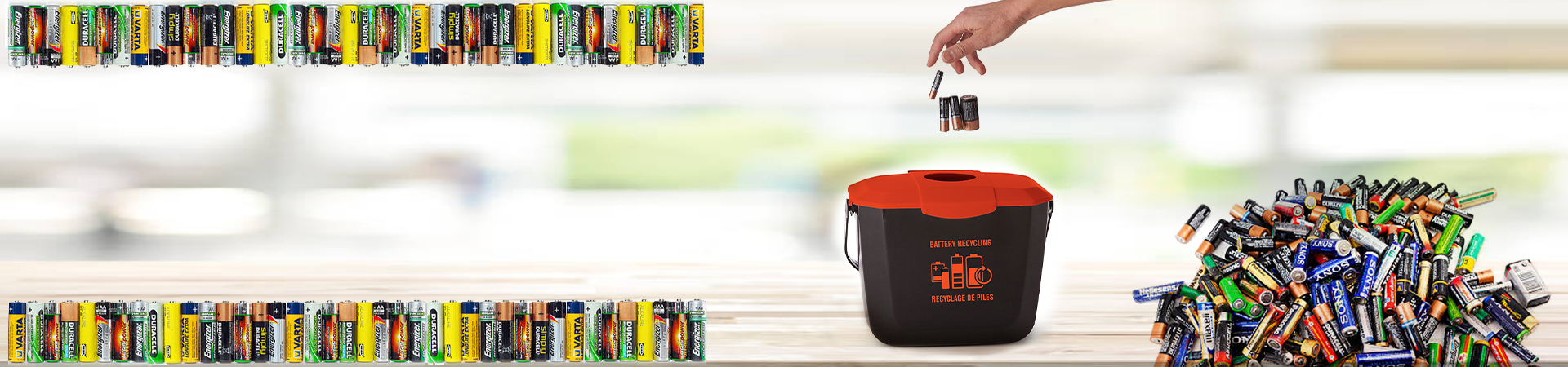 Bac de collecte de batterie de 2 gallons – Globe Commercial Products