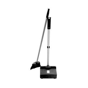 Heavy-Duty Lobby Dustpan with Wheels and Lobby Broom Combo 3034