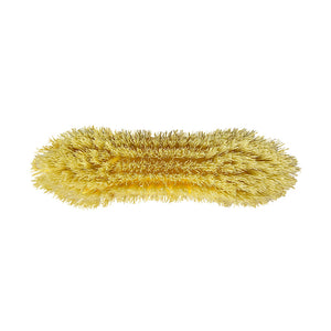 Brosse à récurer pointue en poils poly de 9 pouces yellow brush head with yellow brissels, 9 Inch Pointed Poly Bristle Scrub Brush, GENERAL CLEANING, BRUSHES, 3620
