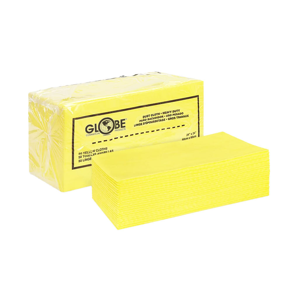 Yellow Dusting Cloths – Globe Commercial Products