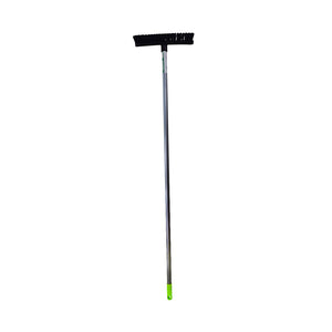 10″ Floor and Deck Scrub Brush-Assembled 48″ Metal Handle 4019 Assembled deck brush with handle