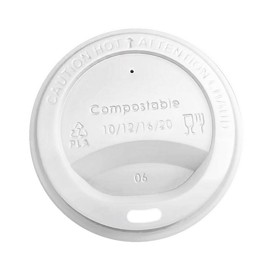 PP Plastic White Dome Sip Lids – Globe Commercial Products