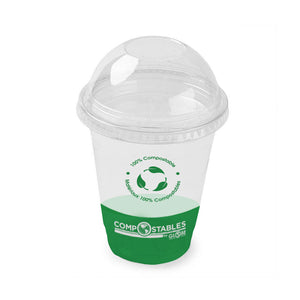 Gobelets en papier compostables chauds/froids à paroi simple 6117