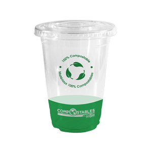 Gobelets en papier compostables chauds/froids à paroi simple 6125,6126,6127,6128