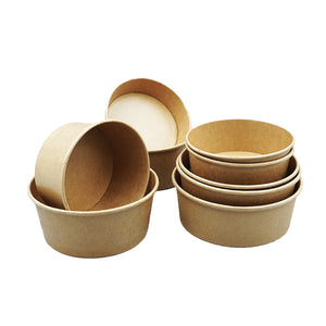 Kraft Paper Bowls 6716,6724,6732,6740