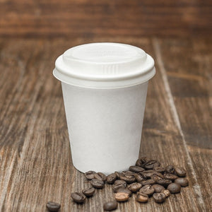 Single Wall Hot/Cold Compostable Pain White Cups 7052,7053,7054,7055,7056