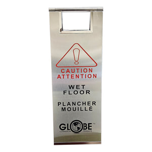 Stainless Steel Safety Sign English-French 7942