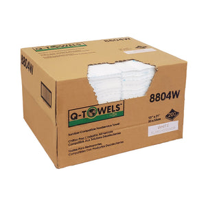 Serviettes pour services alimentaires compatibles avec le désinfectant Q-Towels™ 8804W