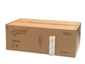 Assure™ Tampons for Vending Dispenser in Vending Tubes 7672