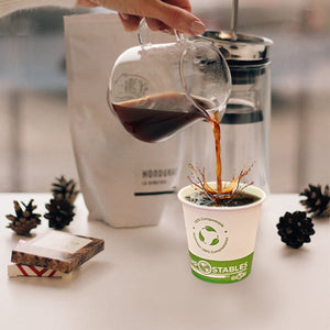 Single Wall Hot/Cold Compostable Paper Cups 6044,6052,6053,6054,6055,6056