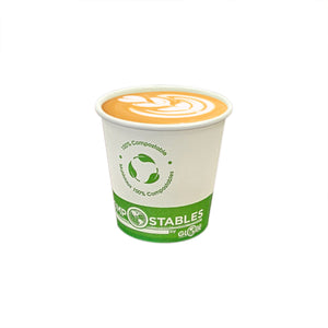 Single Wall Hot/Cold Compostable Paper Cups 6044,6052,6053,6054,6055,6056