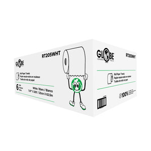 Serviettes en rouleau RT205WHT