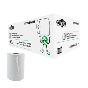 Serviettes en rouleau RT205WHT