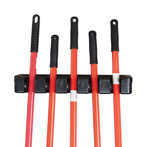 Long Handle Tool Holder, 5 Tools Long Handle Tool Holder - 5 Tool red handles, Long Handle Tool Holder, 5 Tools, FLOOR CLEANING, HANDLES, 5700