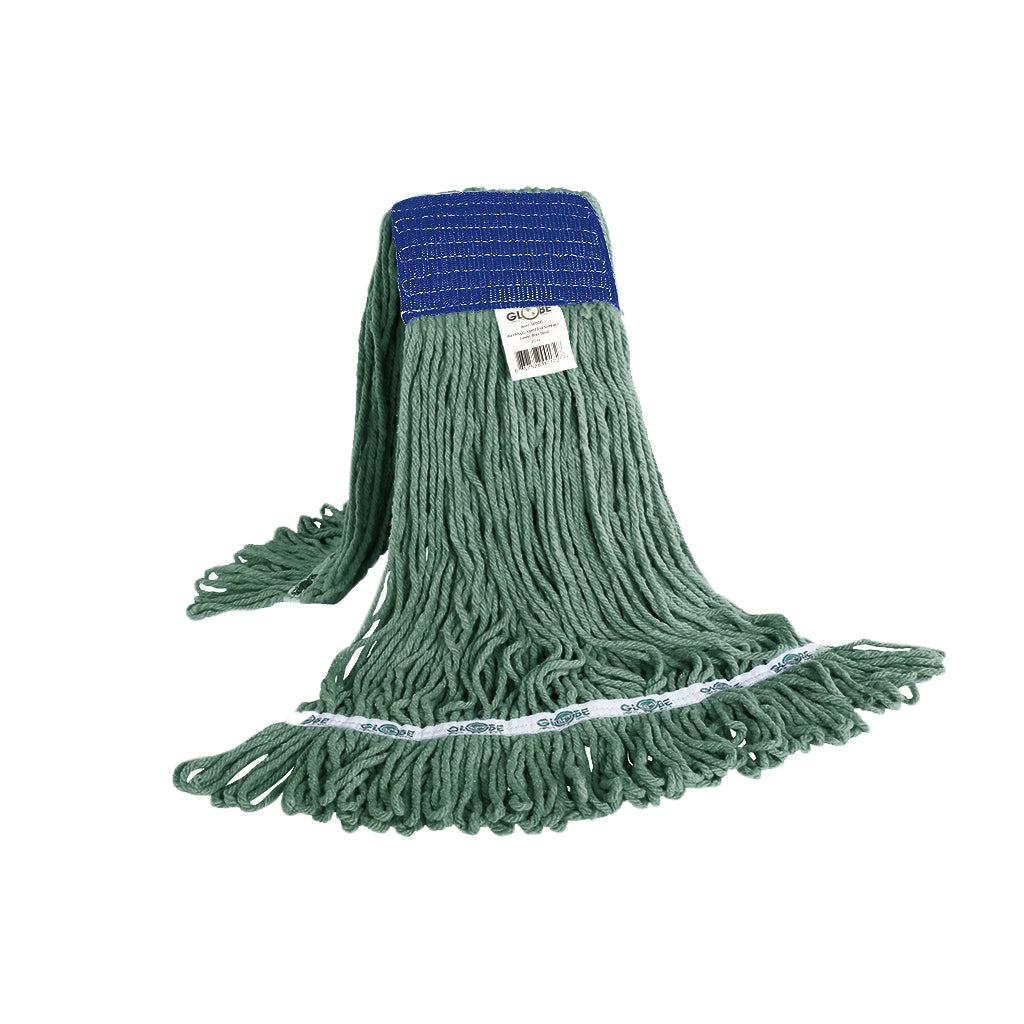 Syn-Pro® Synthetic 5 Inch Wide Band Wet Green Looped End Mop – Globe ...