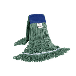Syn-Pro® Synthetic 5 Inch Wide Band Wet Green Looped End Mop 3050G