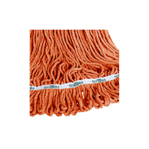 Vadrouille d'extrémité bouclée orange synthétique à large bande de 5 pouces Syn-Pro® 3050O, 3051O, 3052O