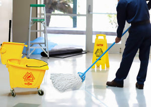 Syn-Pro® Synthetic Narrow Band Wet White Cut End Mop 3086,3085,3087,3088,3089