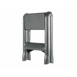 Taburete plegable - 2 peldaños folded grey two step stool, Folding Step Stool - 2 Step, SAFETY, STEP STOOLS, NEW, 5251