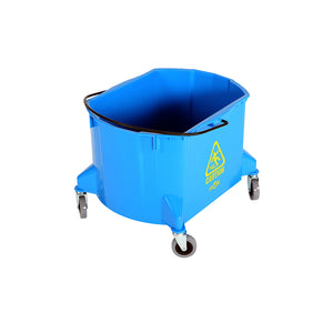 Seaux de 40 pintes blue rectangular oval bucket with black handle and 4 wheels, 40 Qt Bucket, COLOR, Blue, FLOOR CLEANING, BUCKETS & WRINGERS, 3076B