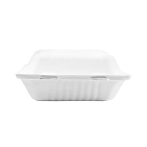 Compostable Hinged Containers with Compartments 6014,6015,6016