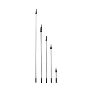 Extension Pole silver extension pole with black top grip and screw twist end 4ft, 10ft, 12ft, 15ft, 20ft, Extension Pole, SIZE, 4Ft / 2 Piece, GENERAL CLEANING, WINDOW CARE, 4470,4471,4472,4473,4474