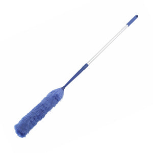 Plumeros de poliéster de 24 a 48 pulgadas con manija de bloqueo blue duster with blue and silver handle, 24 Inch To 48 Inch Poly Dusters With Locking Handle, GENERAL CLEANING, DUSTERS, 4029